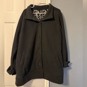 Woman Black Pea Coat